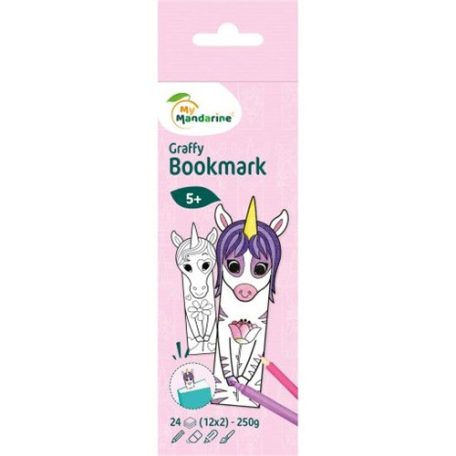 Avenue Mandarine Graffy könyvjelző Unikornisok