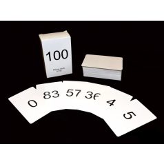 Számok kártyajáték 1 - 100