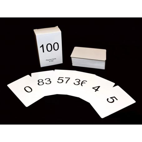 Számok kártyajáték 1 - 100