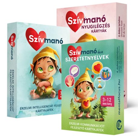 Szívmanó kártyák csomagban