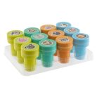 Önfestékező nyomdakészlet 12 darabos Állatok