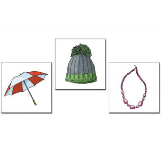 Ruhák és kiegészítők képkártyák