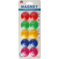 Színes táblamágnes 3 cm 10 darabos készlet