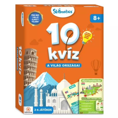 10 kvíz A világ országai társasjáték