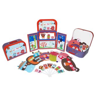 Maszk- és pálcásbáb készlet bábszínház