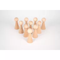 Nagyméretű társasjáték bábu fából 1 darab