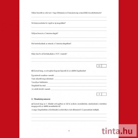 Anyanyelvi felmérők a 11-12. évfolyam számára