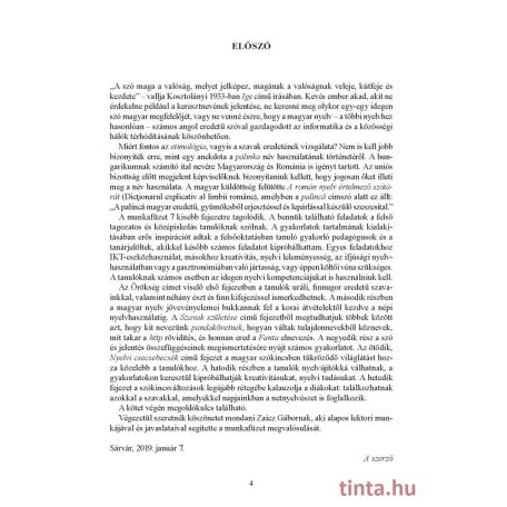 Szavak eredete munkafüzet